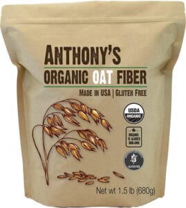 WHAT IS DIETARY FIBRE GOOD FOR? 6 HEALTHY BENEFITS TO KNOW Anthony's organic Oat fibre - illustration picture