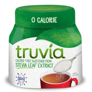 healthy low-carb truvia sweetener in original packadge -illustration image