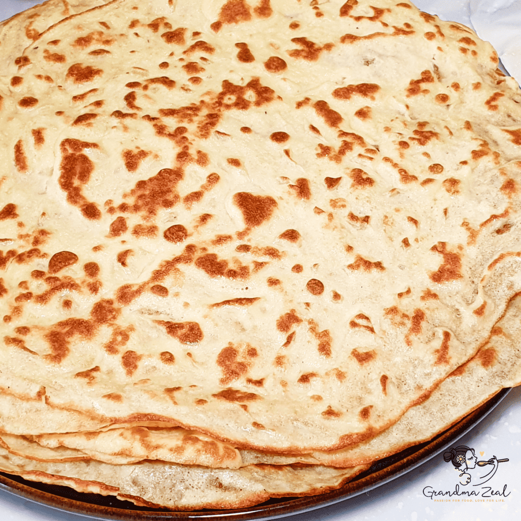 stack of gluten-free crepes
