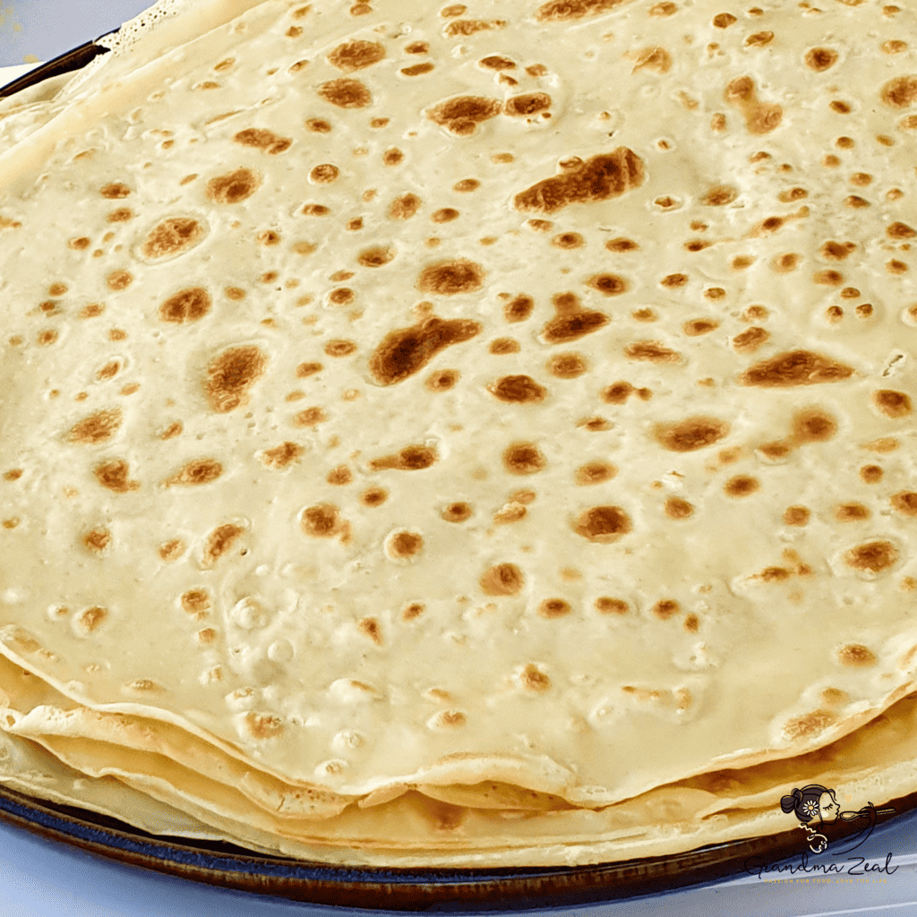 stack of cooked crepes
