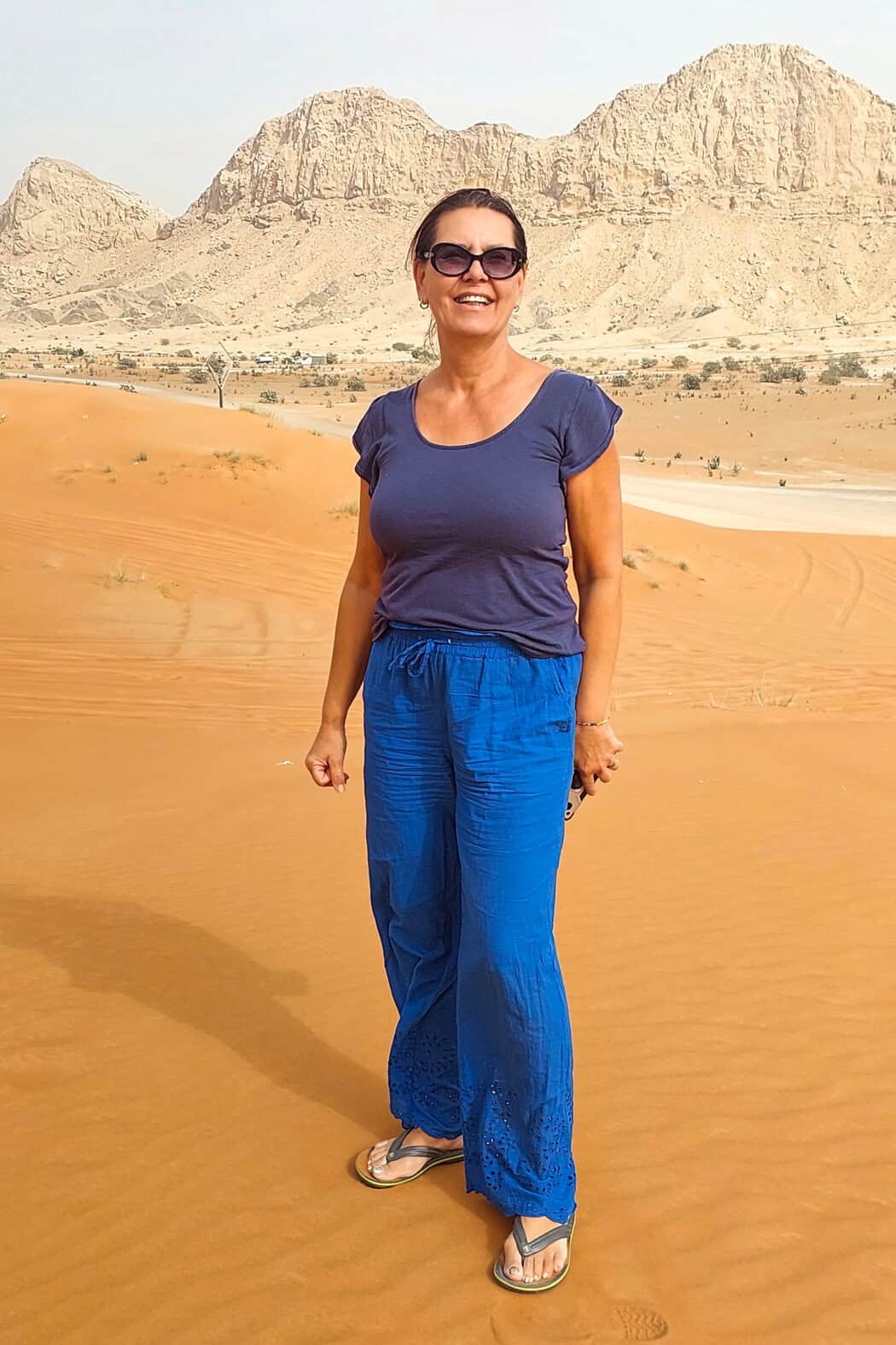 Midlife lifestyle photo of Helena standing in the desert