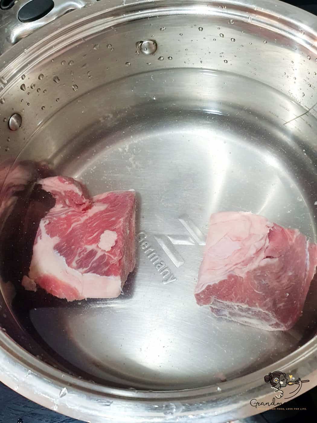 Beef bones (short ribs) ready for slow simmering